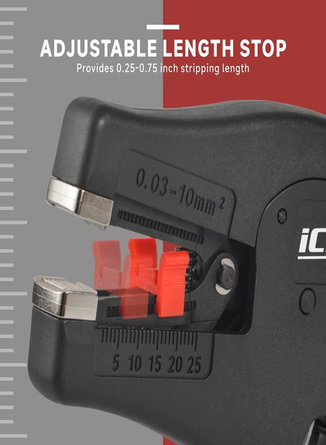 IWISS iCrimp Automatic Wire Stripper with Built-in Cutter,Multifunctional Wire Stripping Tool&Cutting Tool for AWG 32-7(0.03-10mm2) - Image 4