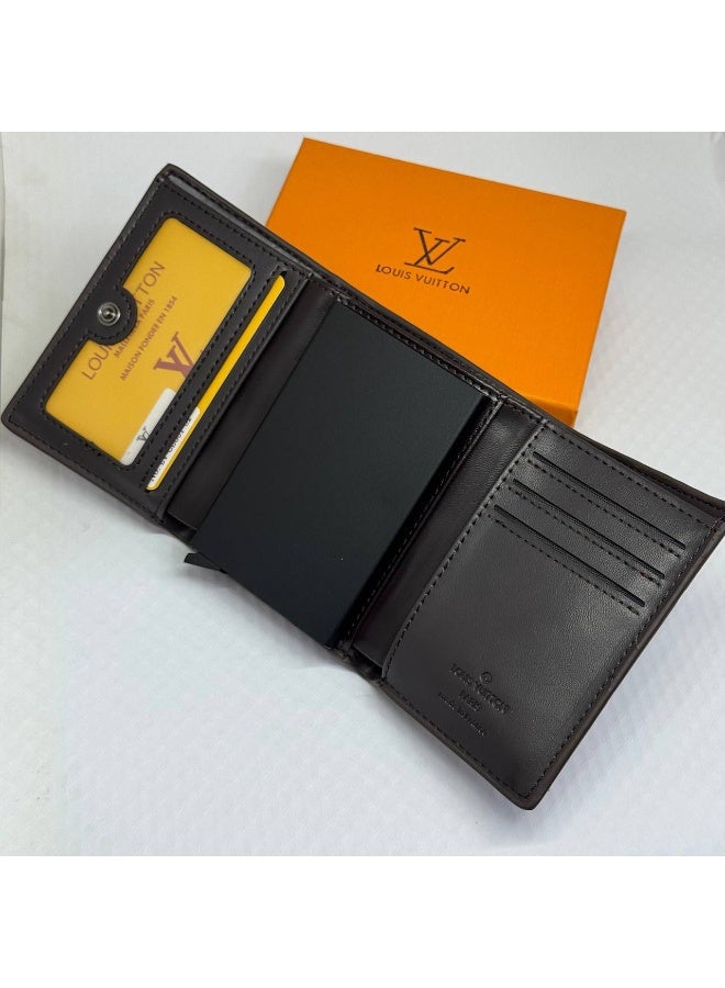 لويس فويتون محفظة جلدية لويس فويتون بنية اللون - Image 2