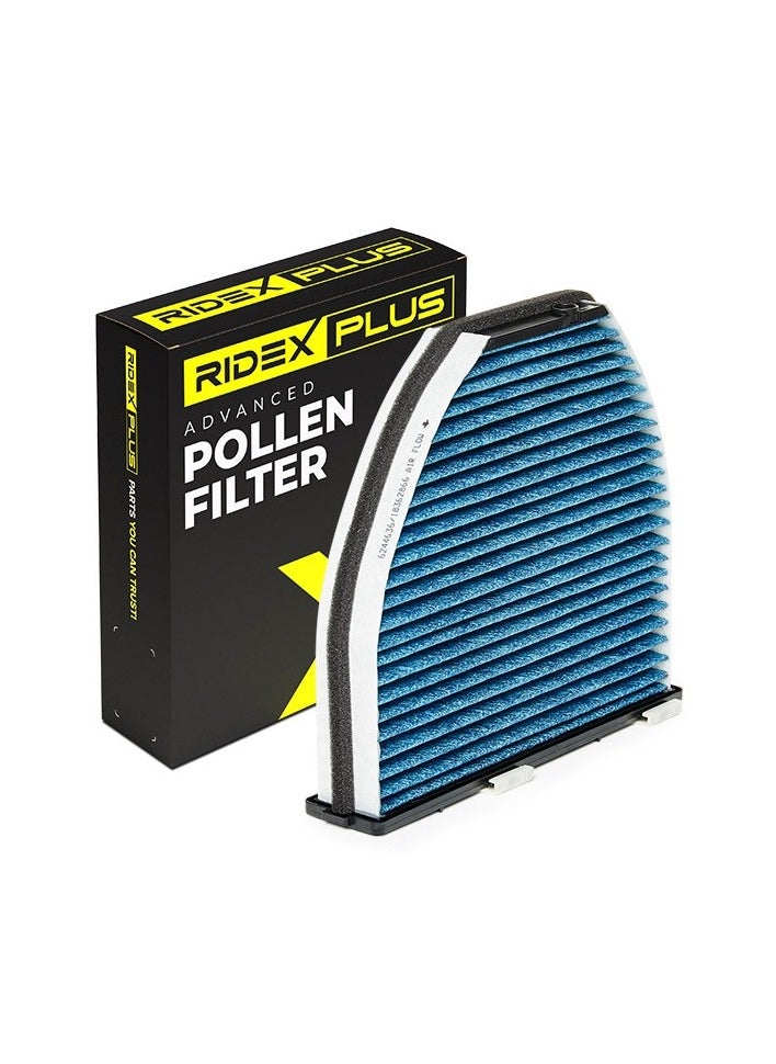 RIDEX RIDEX PLUS - POLLEN FILTER / CABIN FILTER FOR MERCEDES - 2128300318 / 2128300318 / 2128300018 / 2048300018 / 2048300018 / 2128300018 / 2128300218 / 2048300518 / 2128300218 / 2048300518 / 2128300118 / 2128300118  - Image 1