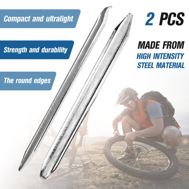 2 PCS 25cm Electric Scooter Tire Crowbar Bike Solid Steel Tire Remove Tool Rim Lifter Tire Changer Remove Tool Kit - Image 5