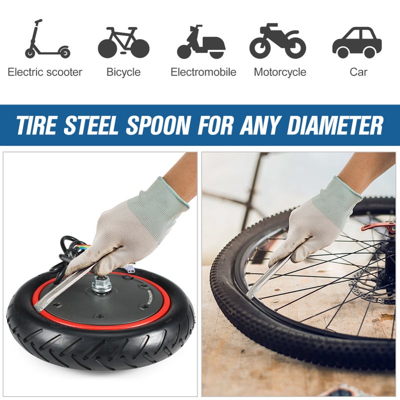 2 PCS 25cm Electric Scooter Tire Crowbar Bike Solid Steel Tire Remove Tool Rim Lifter Tire Changer Remove Tool Kit - Image 3