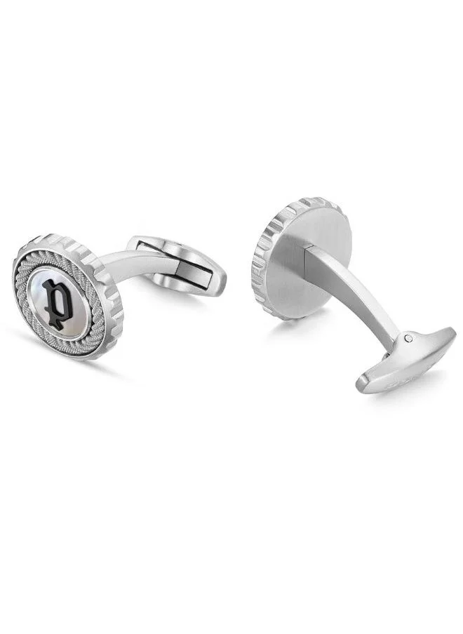POLICE Cable Branded Cufflinks For Men Stainless Steel