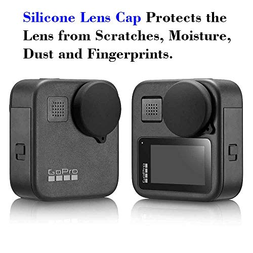 ULBTER Mini Storage Bag Case for GoPro MAX Waterproof 360 Camera + Rubber Lens Cap Cover, Carrying Portable Boxes Accessory for Go pro Max [2+1 Pack] - Image 2