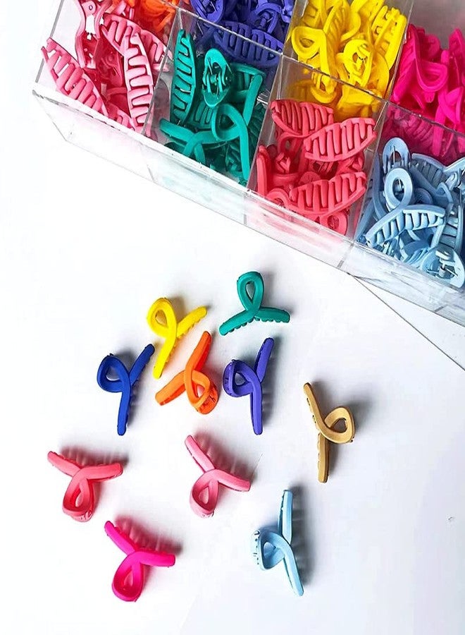 RECTYO GALLERY Mini Hair Claw Clips for Girls and Women Small Hair Clips Colorful Cute Butterfly Clips Hair Accessories 6 Pcs - Image 2