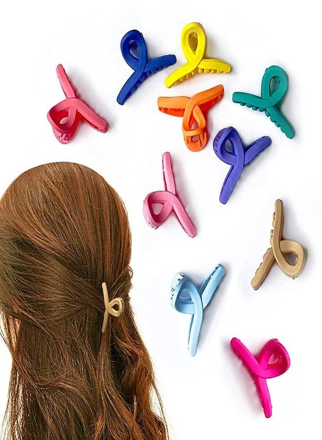 RECTYO GALLERY Mini Hair Claw Clips for Girls and Women Small Hair Clips Colorful Cute Butterfly Clips Hair Accessories 6 Pcs - Image 1