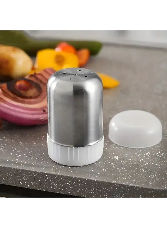 Stainless Steel Seasoning Bottles Set Salt Pepper Shaker For Kitchen Baking Spices - Image 2