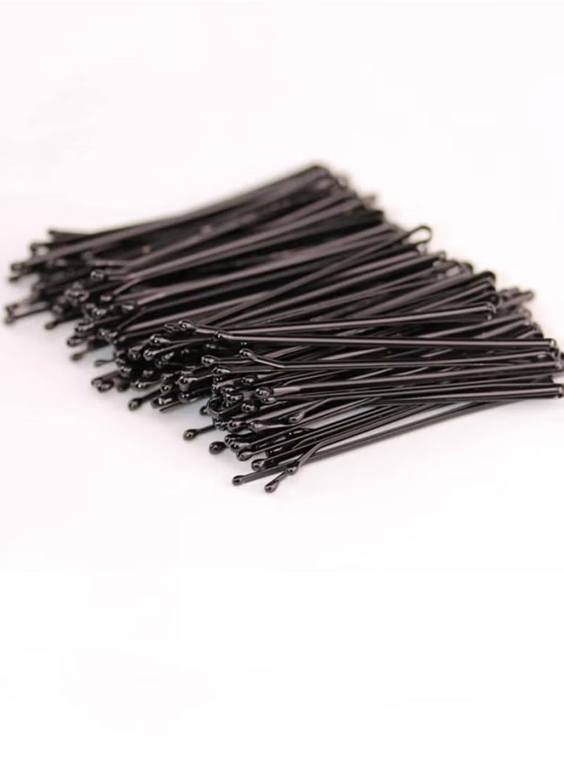 Generic 100-Piece Long Hair Bobby Pins with Case Box, Black Jumbo Hair Pins for Buns, 5.5cm Premium Bulk Hairclip for Girls Women Wedding Party, Great for All Hair Types - Image 2