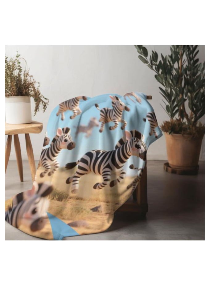 general Children's or student cartoon flannel thin blanket (warm and comfortable, suitable for sleep, games) 100cm*150cm - Image 1