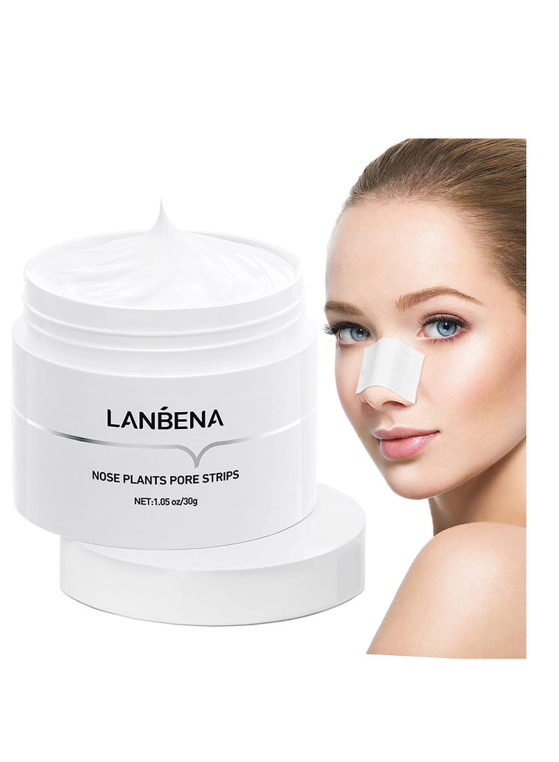 LANBENA Blackhead Remover Mask, LANBENA Blackhead Strips Blackhead Mask Peel off Mask Facial Pore Cleanser Purifying Face Mask Nose strips (1.05 Ounce)  - Image 5