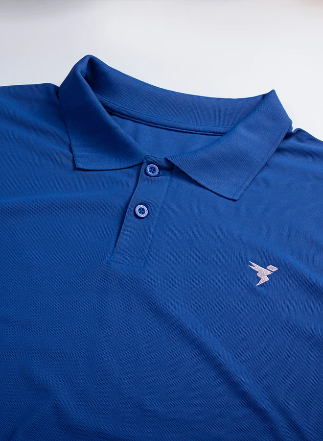 Technosport Technosport Plus Size Solid Short Sleeve Polo T-Shirt