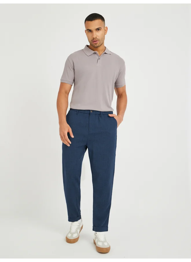 Take Two Take Two Solid Relaxed Fit Chino Pants with Pockets