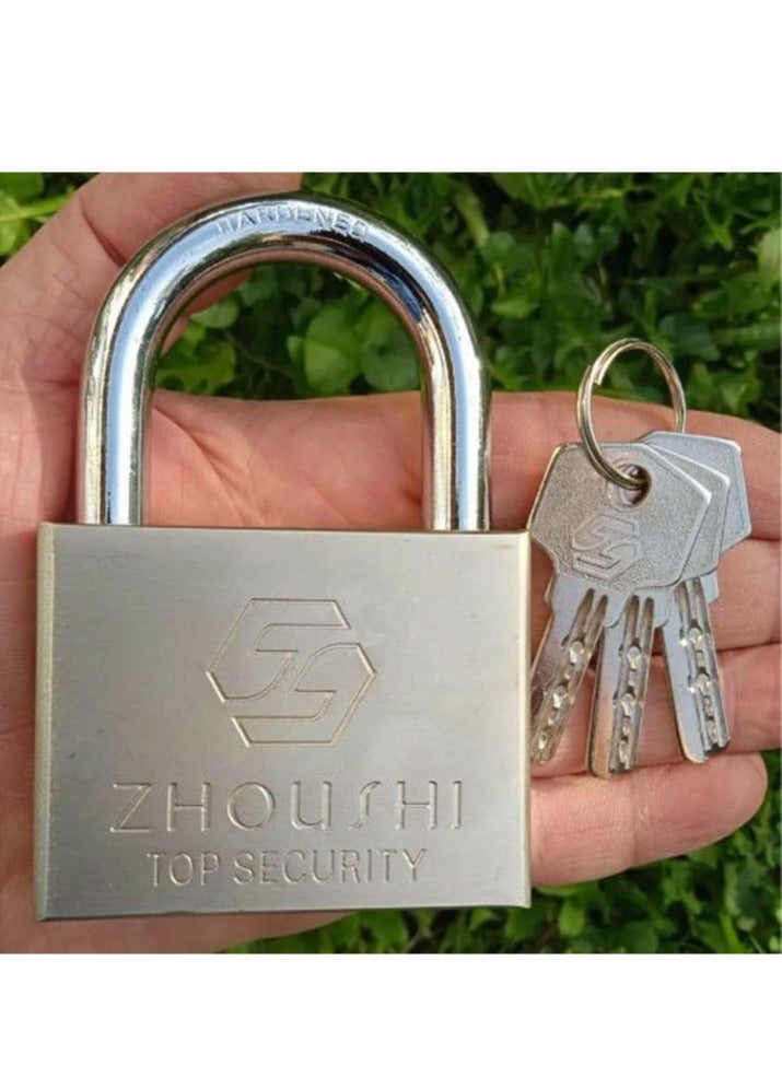 Stainless steel lock with copper cylinder - 70 mm - Image 1