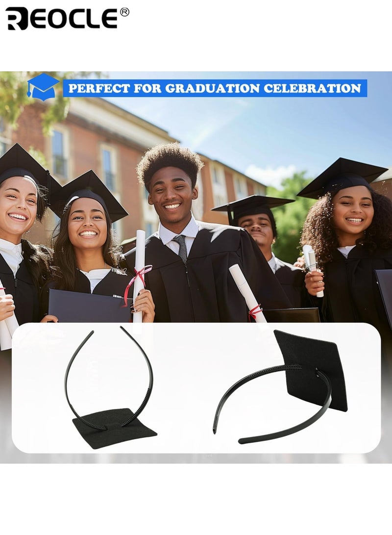 ريوكل 2 قطعة غطاء التخرج عقال مضاد للسقوط آمن حامل غير لامع مريح لاحتفالات البكالوريوس في المدرسة الثانوية يحافظ على الغطاء في مكانه مثالي لجميع الخريجين - Image 3