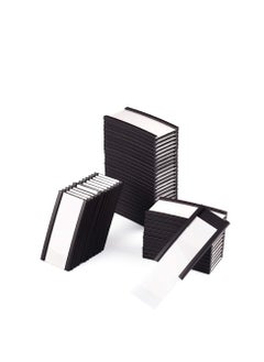Y&D Magnetic Label Holder 2” x 1” 50 Packs C Channel Thick 300g White Paper Cards Protective Film Strong Magnet Mess Free Removable for Shelf Board Toolbox Metal Wall Cabinet DrawerMH2150  - Image 1