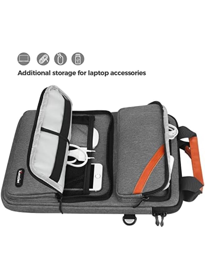13 13.3 Inches Laptop Messenger Shoulder Bag Vertical Double Pockets Notebook Laptop Business Briefcase Handbag For 13.3 Inch Macbook