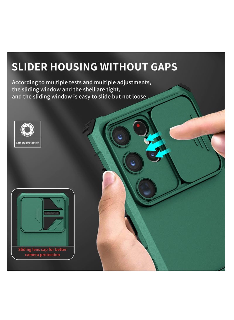 سامسونج غالاكسي S24 ULTRA الهاتف المحمول حالة ، مبتكر قوس قابل للسحب ، انزلاق نافذة الكاميرا المحمية ، الغطاء الخلفي للهاتف المحمول للصدمات . - Image 5