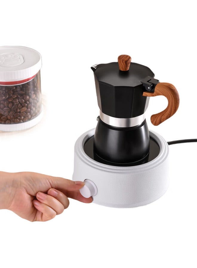 Cliton Moka Pot Household Italian Espresso Hand Drip Coffee Pot Hand Grinder Coffee Machine Small Electric Stove Coffee Utensils Set - Image 2