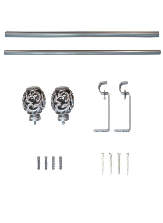 Decopolitan Kensignton 5/8" Curtain Rod Set 28-48" Oiled Bronze - Image 5