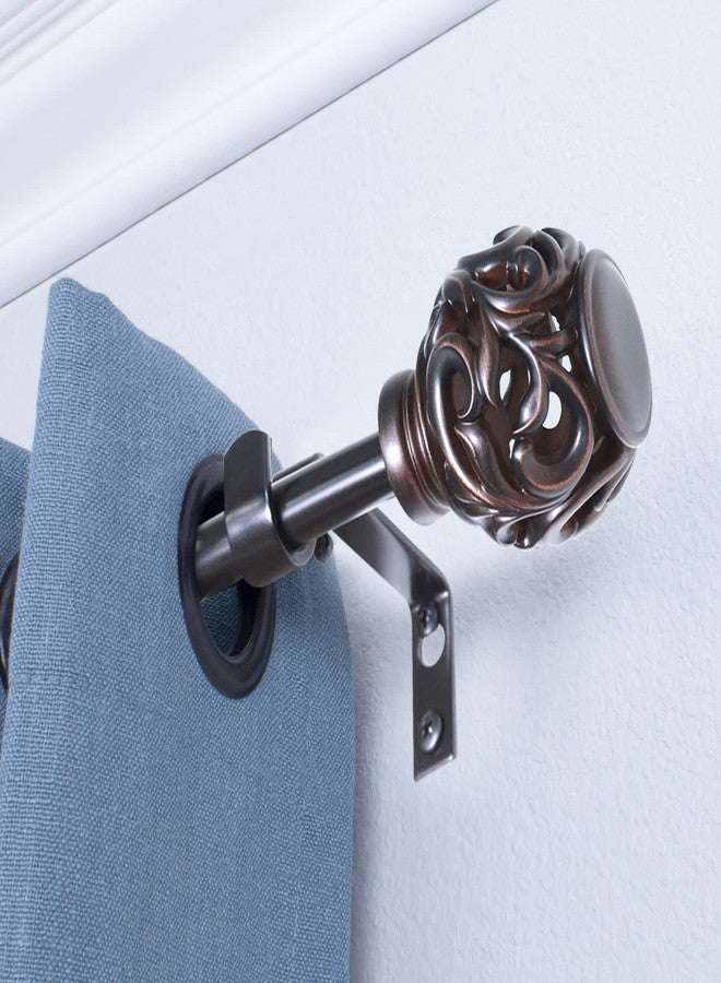 Decopolitan Kensignton 5/8" Curtain Rod Set 28-48" Oiled Bronze - Image 3