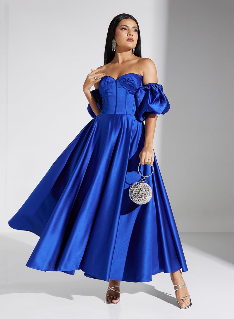 Akadia Fashion Buff sleeves corset dress - Image 1