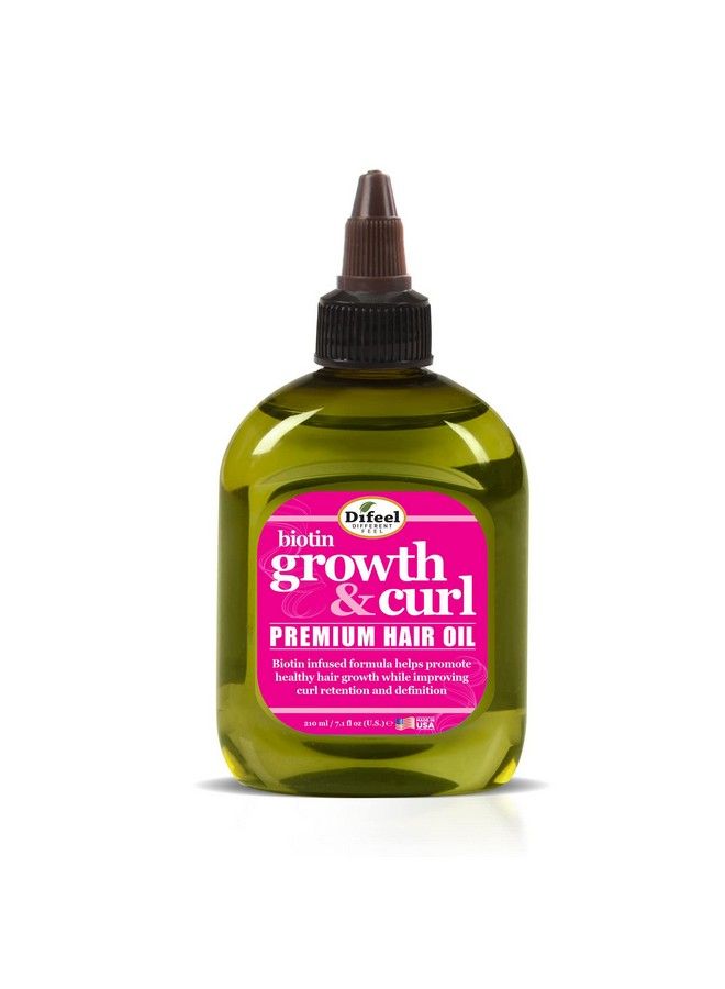 difeel Biotin Growth & Curl Premium Hair Oil 7.1 Oz. - Deluxe 2-Pc Gift Set  - Image 3
