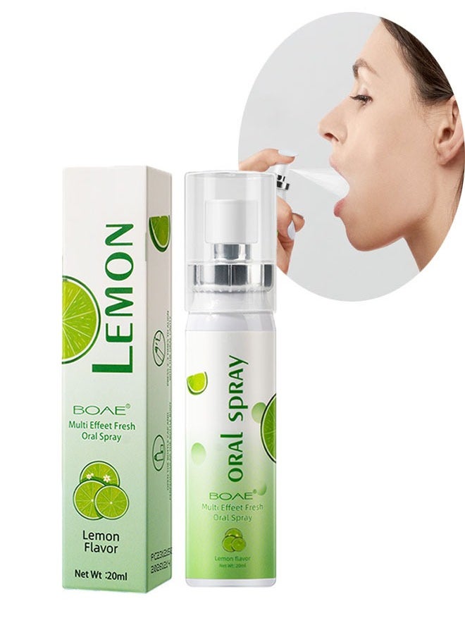 Lemon Multi Effeet Fresh Oral Spray 20ml, Bad Breath Treatment for Adults, Lime Flavor Mouth Freshener, Effective Mouth Spray, Breath Freshener Spray, Oral Care Spray, Mouth Healthy Care  - Image 1