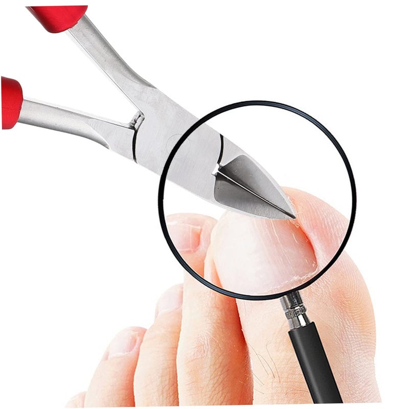 Stainless Steel Toe Nail Clippers Cuticle Nipper Manicure Set High Hardness Portable - Image 3