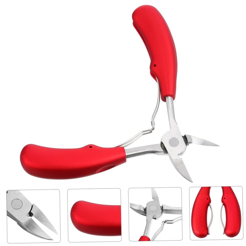 Stainless Steel Toe Nail Clippers Cuticle Nipper Manicure Set High Hardness Portable - Image 4