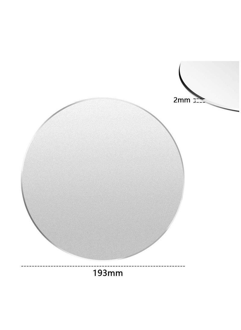 SYOSI - 2 Pack Aluminum Mouse Pad, 7.8Inch Smooth Magic Ultra Thin Round Double Side Mouse Mat for Fast and Accurate Control(Silver, Black) - Image 1