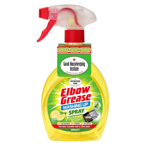 Elbow Grease Amazing Washing Up Spray Lemon Fresh, Spray, Wipe, Rinse, 500 ml - Image 1