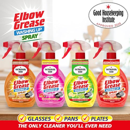Elbow Grease Amazing Washing Up Spray Lemon Fresh, Spray, Wipe, Rinse, 500 ml - Image 2