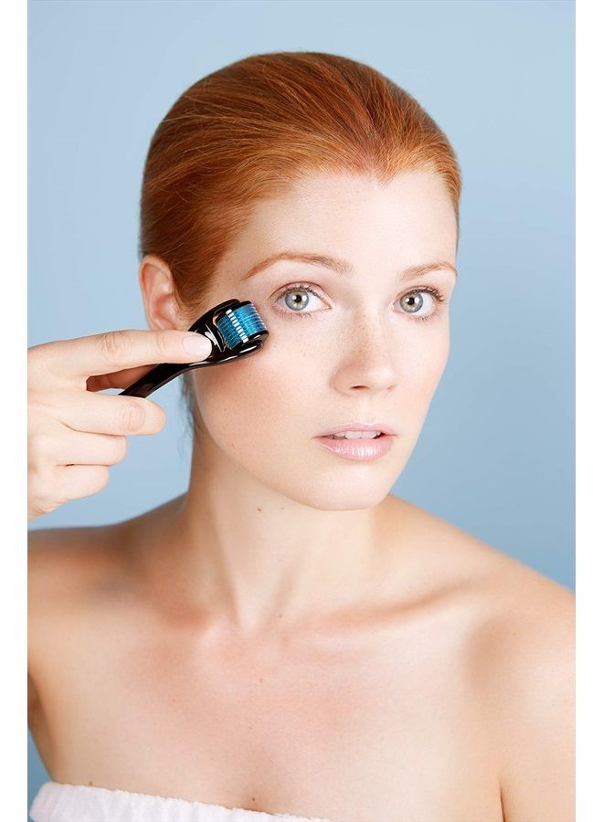 StackedSkincare Micro-Roller .2mm Stainless Steel Needles, Aesthetician developed for uneven texture / dark spots / and acne scarring, Face Roller Skincare for All Skin Types - Image 4