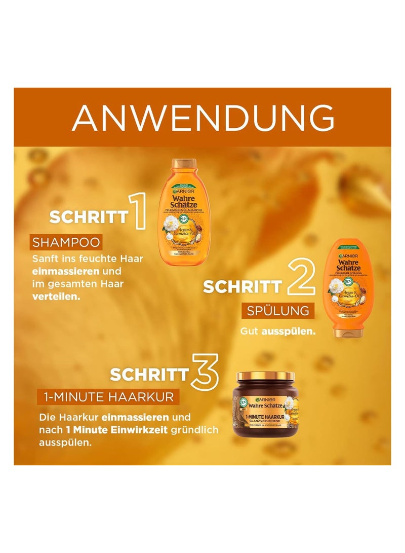 Garnier  Wahre Schätze Nourishing Shampoo Argan & Camelia Oil 300 ML - Image 4