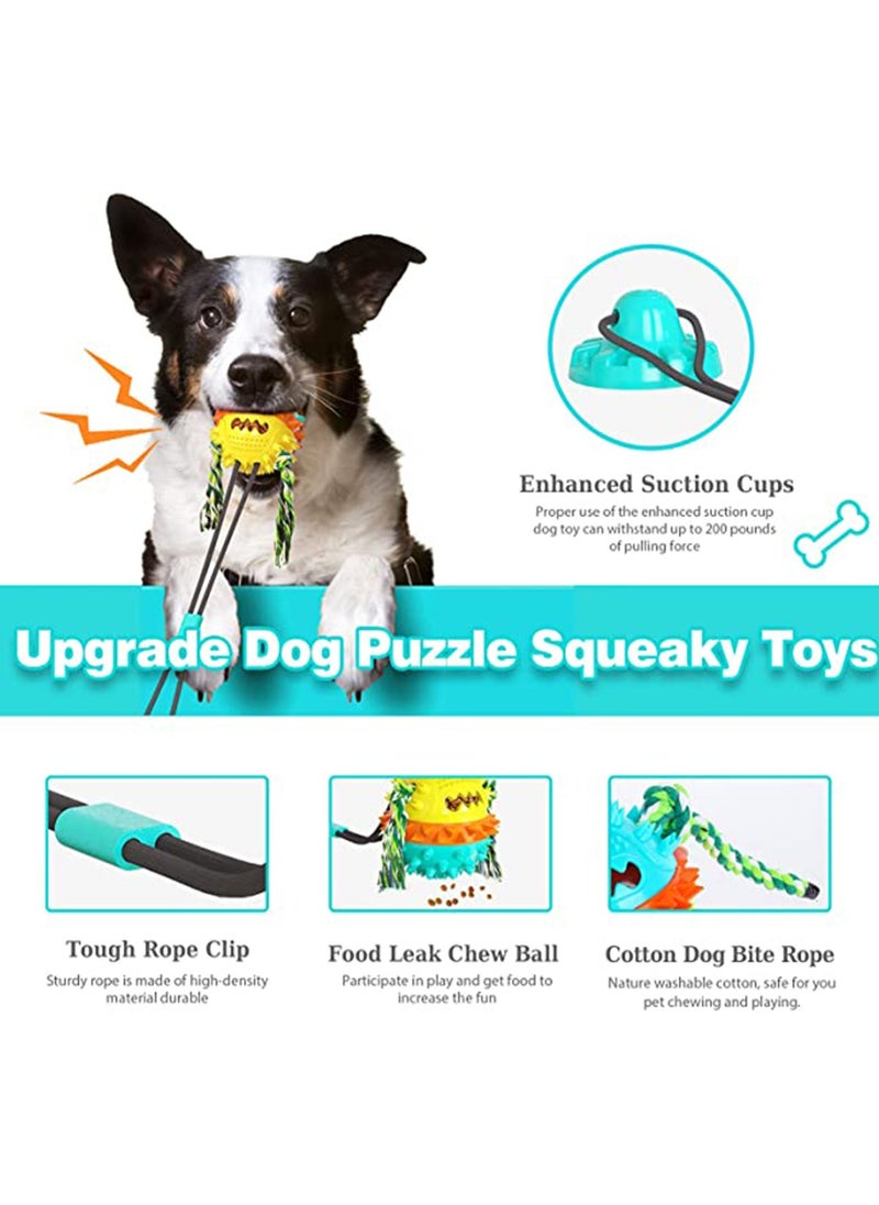 Generic - Interactive Suction Cup Tug of War Puzzle Dog Toy for Aggressive Chewers, Indestructible Rope for Small, Medium, and Large Dogs with Teeth Cleaning and Food Dispensing Features - Image 1