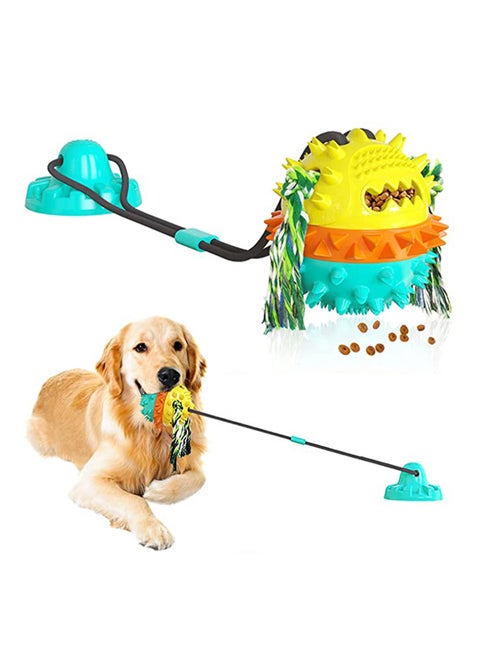 Interactive Suction Cup Tug of War Puzzle Dog Toy for Aggressive Chewers, Indestructible Rope for Small, Medium, and Large Dogs with Teeth Cleaning and Food Dispensing Features