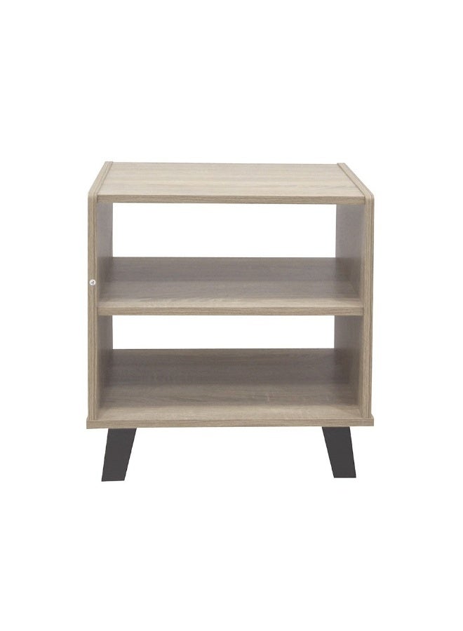 DANUBE HOME Supreme End Table Modern And Elegant Side Table For Living Room Stylish Accent Table Compact Storage Solution Durable And Sleek Home DÃ©cor For Any Space -French Sonoma Oak - Image 2