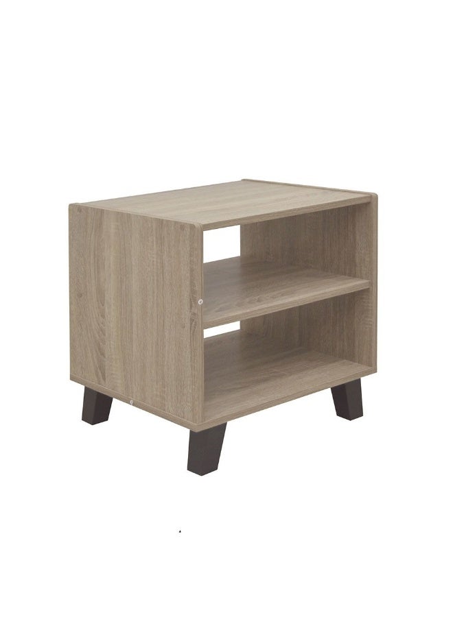 DANUBE HOME Supreme End Table Modern And Elegant Side Table For Living Room Stylish Accent Table Compact Storage Solution Durable And Sleek Home DÃ©cor For Any Space -French Sonoma Oak - Image 3