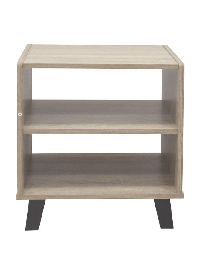 DANUBE HOME Supreme End Table Modern And Elegant Side Table For Living Room Stylish Accent Table Compact Storage Solution Durable And Sleek Home DÃ©cor For Any Space -French Sonoma Oak  - Image 2