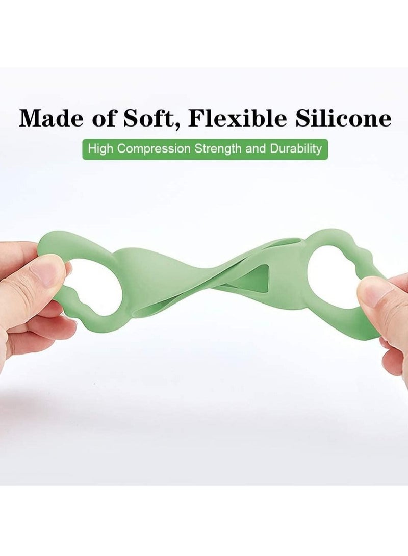 Captaintech Baby Bottle Handles, Silicone Wide-Neck Handle for NUK/ Avent/ Dr Browns/ Hegen Bottle and Other Dia 6-7cm Wide-Neck Baby Bottle, for Baby Gripping (4 Pack) - Image 5