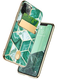 Cosmo Wallet Slim Designer Wallet Case for Apple iPhone 11 Pro Max (2019), 6.5", (Green)