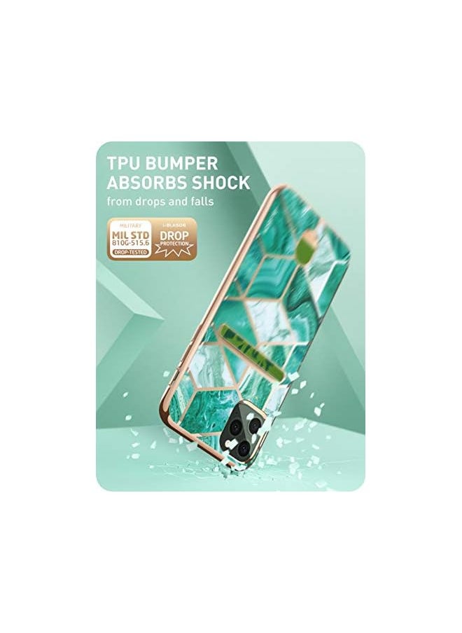 I-blason Cosmo Wallet Slim Designer Wallet Case for Apple iPhone 11 Pro Max (2019), 6.5", (Green)  - Image 4