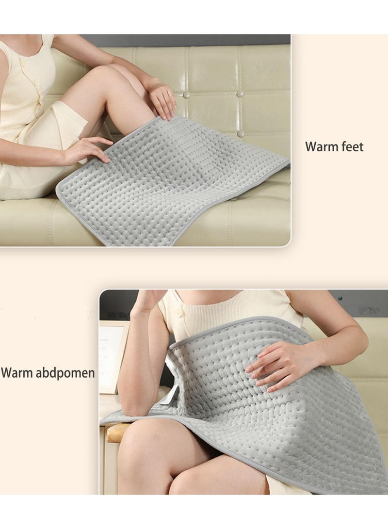 Electric Heating Pad for Back Pain Relief, Portable Heating Pad for Period Cramps Neck and Shoulder,Knee,Arms,Legs, Auto Shut Off Moist Heat Machine Washable Gift for Women Men, 30x60cm - Image 5