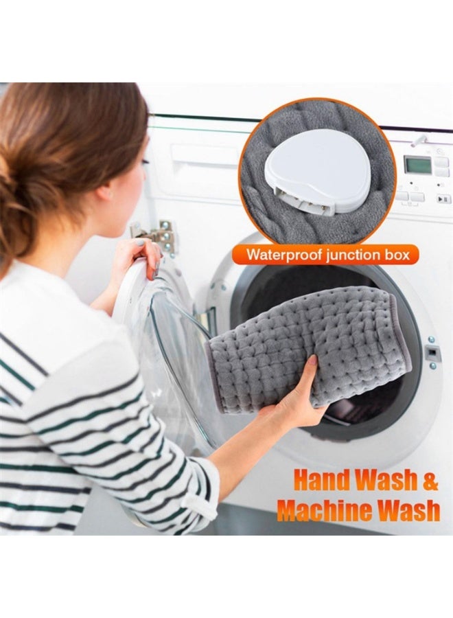 Electric Heating Pad for Back Pain Relief, Portable Heating Pad for Period Cramps Neck and Shoulder,Knee,Arms,Legs, Auto Shut Off Moist Heat Machine Washable Gift for Women Men, 30x60cm - Image 3