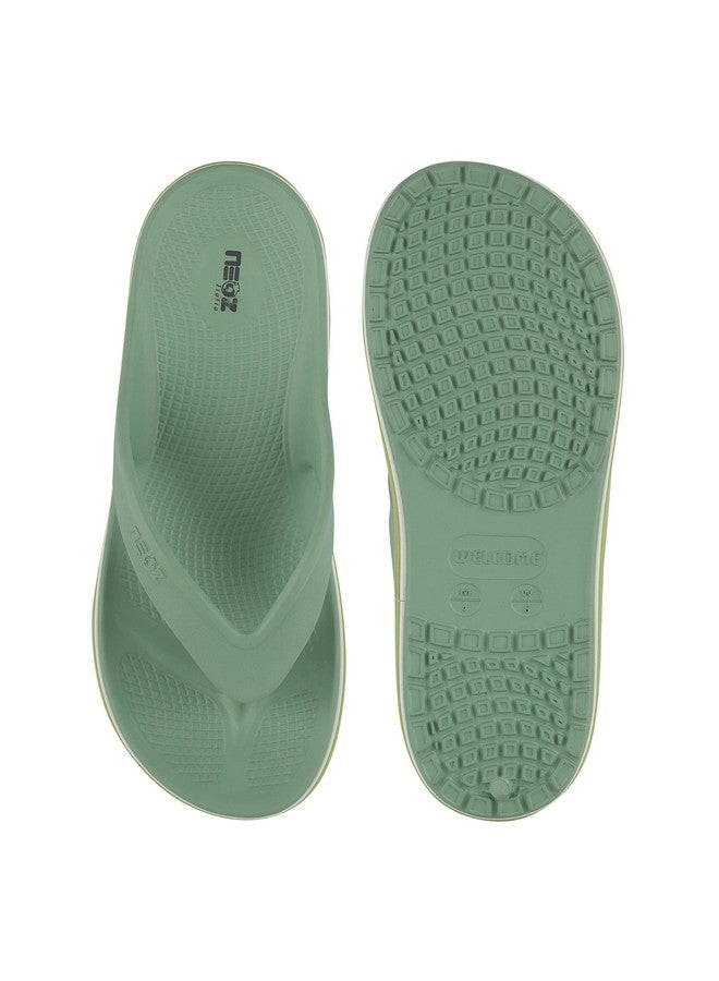 NEOZ Neoz Ultra Soft Women's Slippers with Cushion FootBed for Adult | Comfortable & Light Weight| Stylish & Anti-Skid| Waterproof & Everyday Flip Flops for Ladies/Girls, W-COOLZ-51-MINT_5  - Image 2