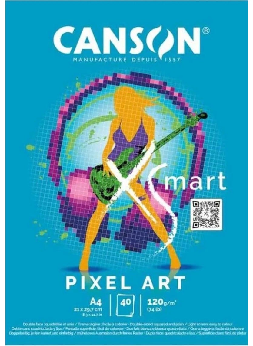 CANSON - Xsmart Pixel Art A4 120G 40 Pages - Image 1