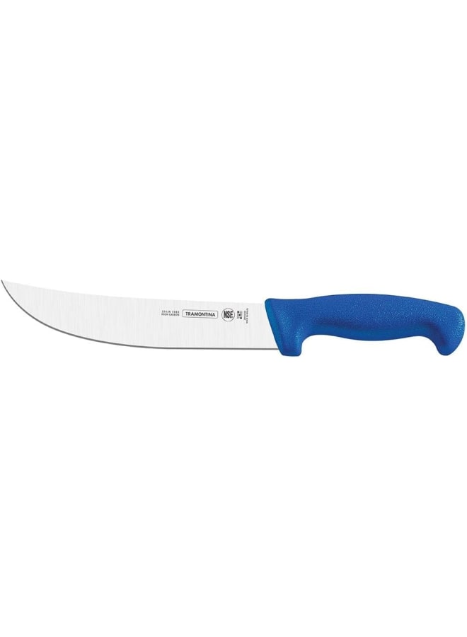TRAMONTINA Professional Skinning Knife – 10-Inch Stainless Steel Blade with Blue Textured Polypropylene Handle – Heavy-Duty & Sharp - Image 2