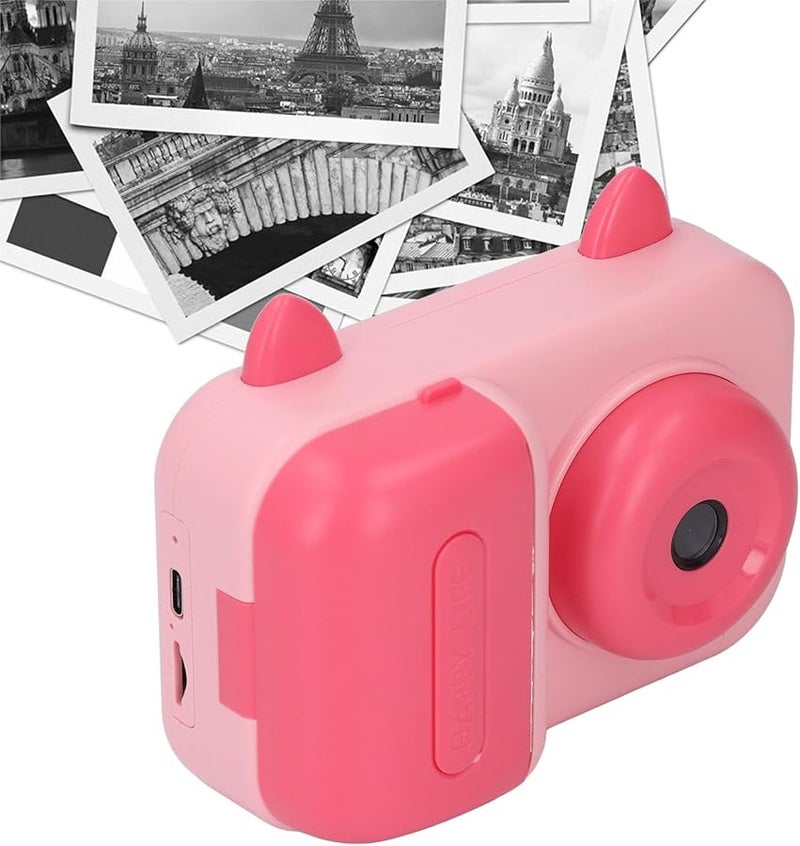 Kids Thermal Print Camera Pink 2 4 Inch Display USB Charging Easy Carry Photo Video - Image 4