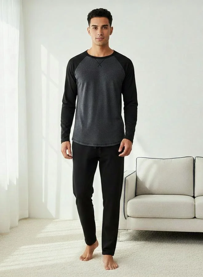 Splash FAV Men Color Block Nightwear Set