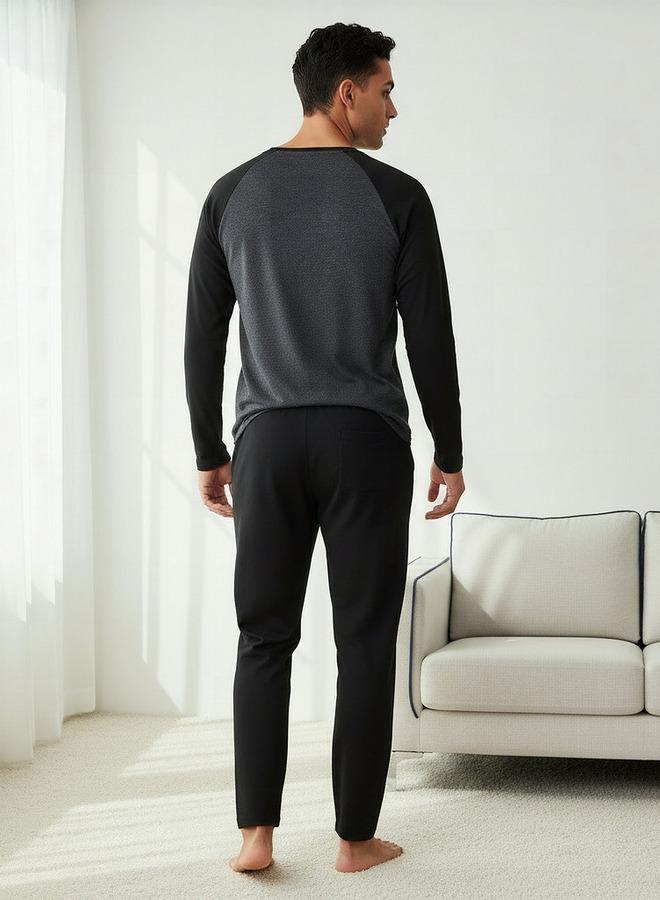 Splash FAV Men Color Block Nightwear Set - Image 3