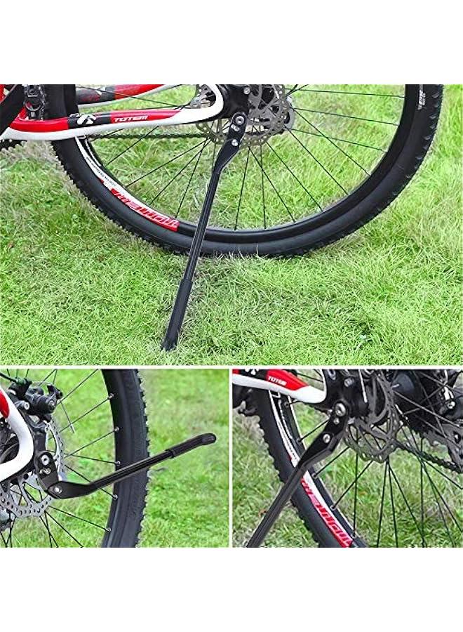Generic Adjustable Bike Kickstand, Aluminum Alloy Bicycle Side Kickstand Quick Release Bike Side Stand Concealed Spring-Loaded Latch Non-Slip Rear Side for 24-27.5 Inch Mountain Bike and 700C 650C Road  - Image 5